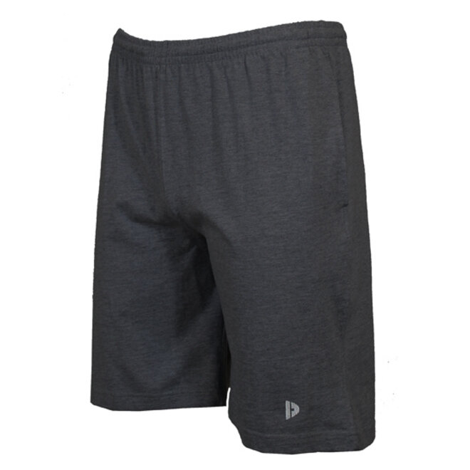 Donnay Heren - 2-Pack - Korte joggingbroek Roy - Donkergrijs & Blue marl