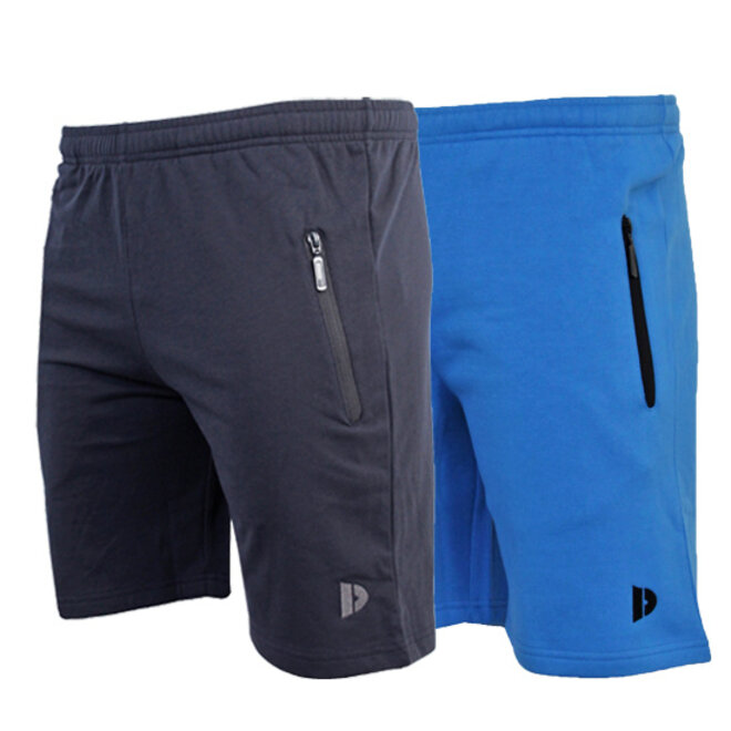 Donnay Heren - 2-Pack - Korte joggingbroek Nick - Navy &  True Blue