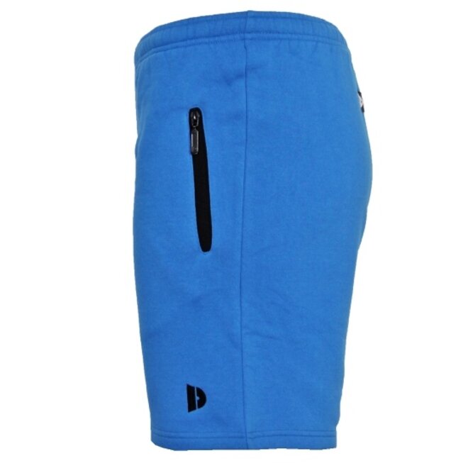 Donnay Heren - 2-Pack - Korte joggingbroek Nick - Zilvergrijs & True Blue