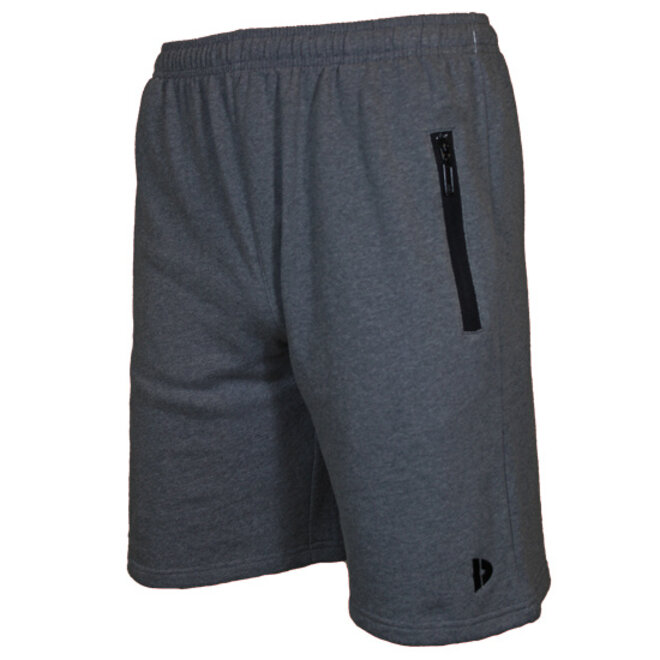 Donnay Heren - 2-Pack - Korte joggingbroek Nick - Donkergrijs & Sand