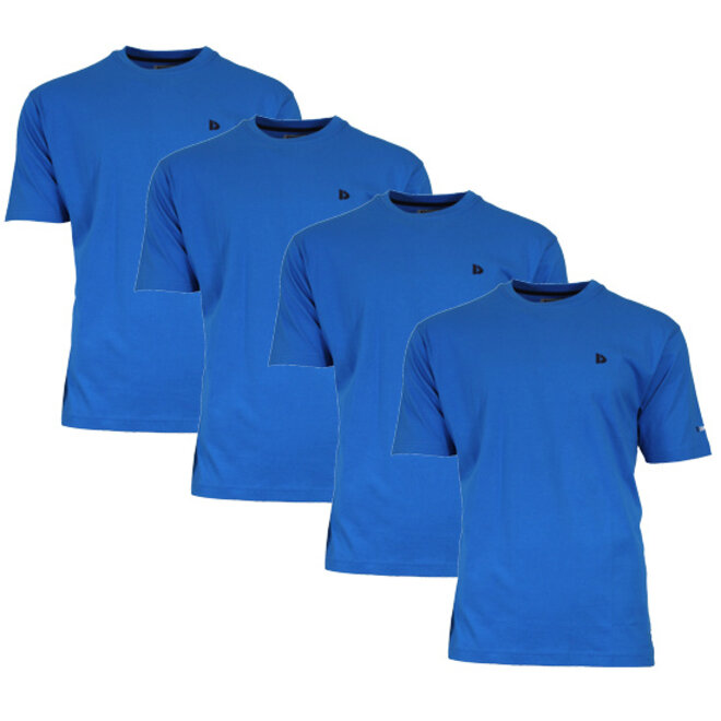 Donnay Heren - 4-Pack - T-Shirt Vince - Cobalt