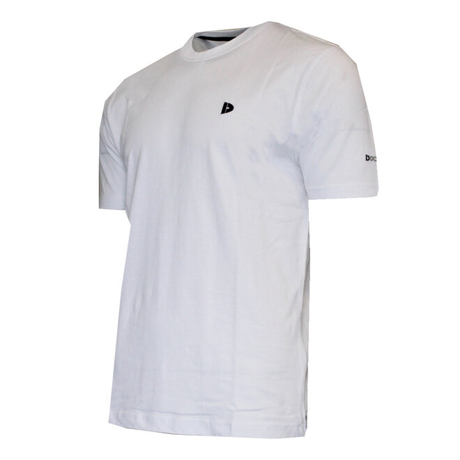 Donnay Heren - 4-Pack - T-Shirt Vince - Zwart/Wit/Navy/Rood