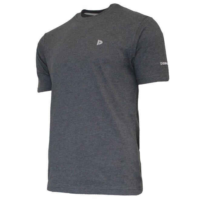 Donnay Heren - 4-Pack - T-Shirt Vince - Zwart/Wit/Navy/Grijs