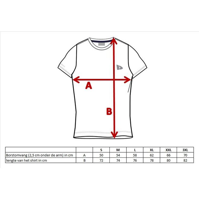 Donnay Heren - 4-Pack - T-Shirt Vince - Zwart/Navy/Grijs/Rood