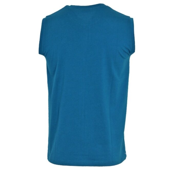 Donnay Heren - Mouwloos T-shirt Stan - Petrol Blue
