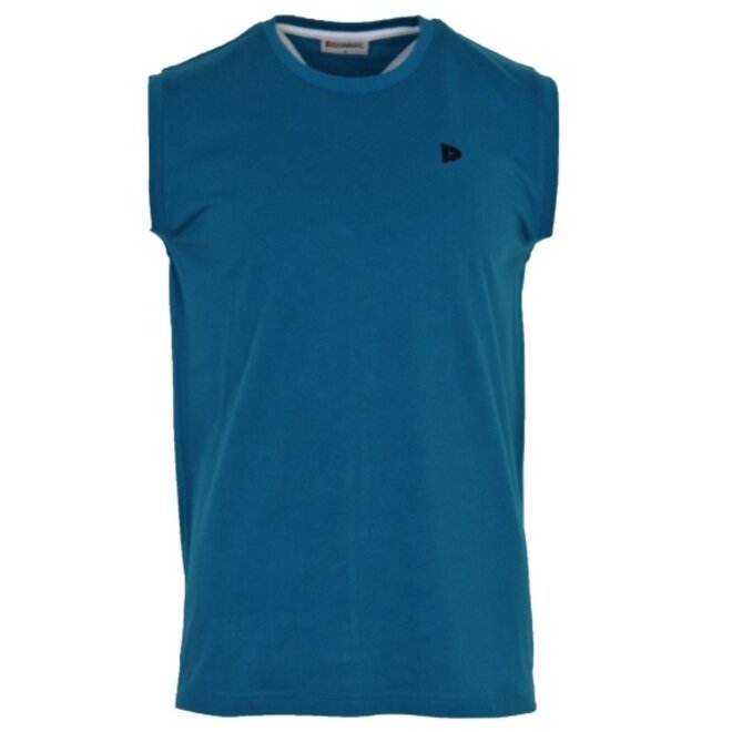 Donnay Heren - Mouwloos T-shirt Stan - Petrol Blue