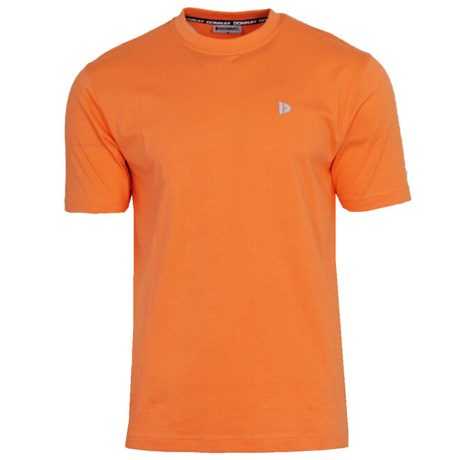 Donnay Heren - 3-Pack - T-Shirt Vince - Donkergrijs/Navy/Apricot