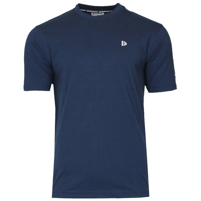 Donnay Heren - 3-Pack - T-Shirt Vince - Navy/Wit/Petrol Blue