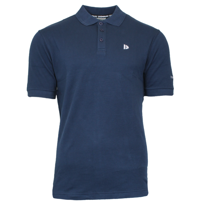 Donnay Heren - 3-Pack - Polo shirt Noah - Zwart / Navy / Sand