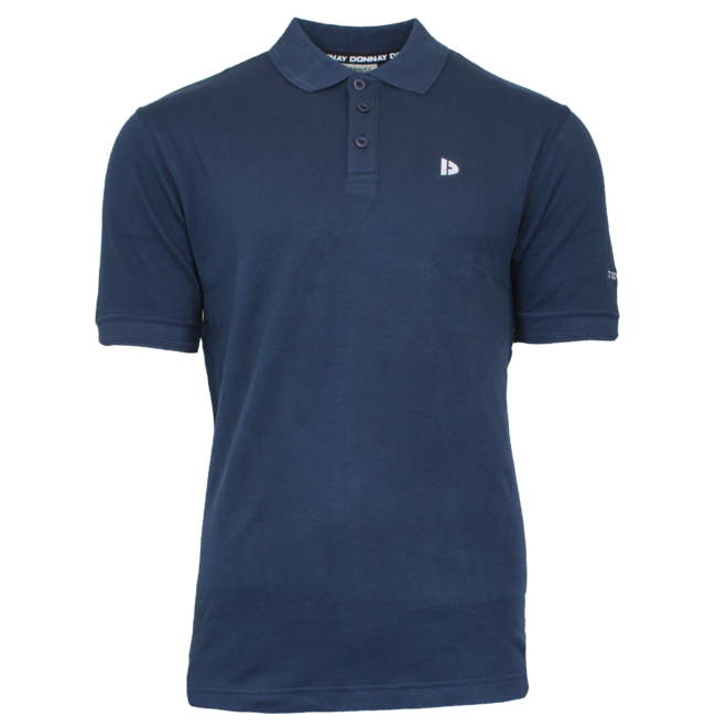 Donnay Heren - 3-Pack - Polo shirt Noah - Zwart / Navy / Apricot