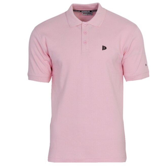 Donnay Heren - 3-Pack - Polo shirt Noah - Zwart / Navy / Shadow Pink