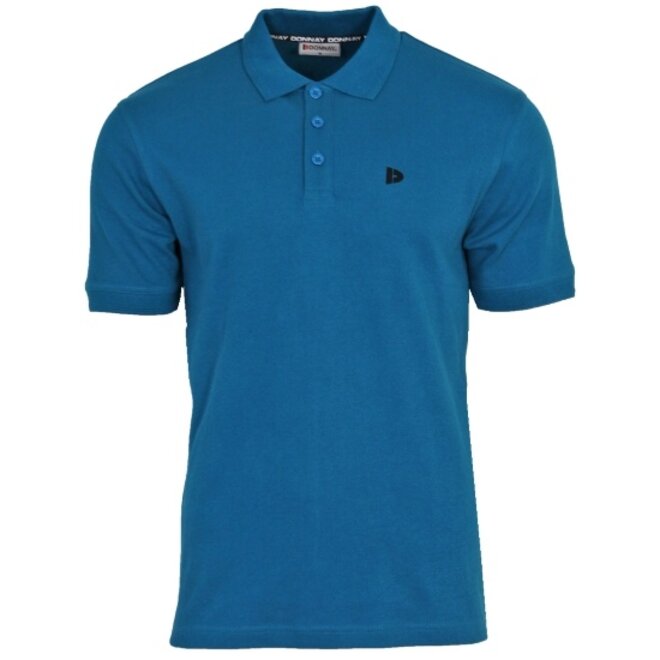Donnay Heren - 3-Pack - Polo shirt Noah - Zwart / Wit / Petrol Blue