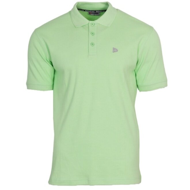 Donnay Heren - 3-Pack - Polo shirt Noah - Zwart / Wit / Lemon Green