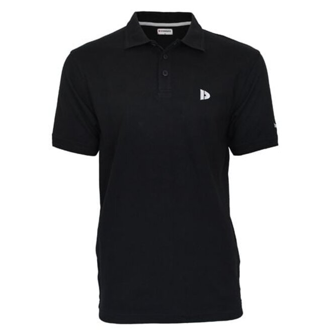 Donnay Heren - 3-Pack - Polo shirt Noah - Zwart / Donkergrijs / Aruba Blue