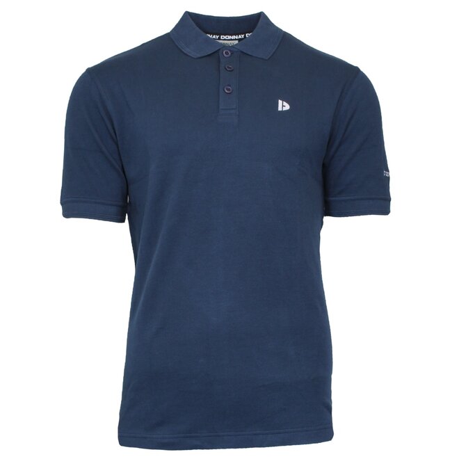 Donnay Heren - 3-Pack - Polo shirt Noah - Donkergrijs / Navy / Aruba Blue