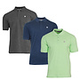 Donnay Heren - 3-Pack - Polo shirt Noah - Donkergrijs / Navy / Lemon Green