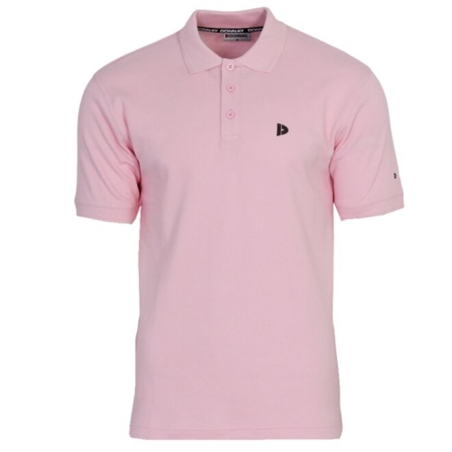 Donnay Heren - 3-Pack - Polo shirt Noah - Donkergrijs / Wit / Shadow Pink