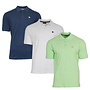 Donnay Heren - 3-Pack - Polo shirt Noah - Navy / Wit / Lemon Green