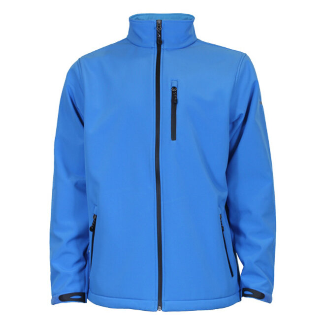 Campri Heren - Softshell Sportjas - Blauw