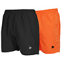 Donnay Heren - 2-Pack - Kort Sport/zwemshort Toon - Zwart & Apricot