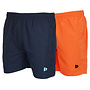 Donnay Heren - 2-Pack - Kort Sport/zwemshort Toon - Navy & Apricot