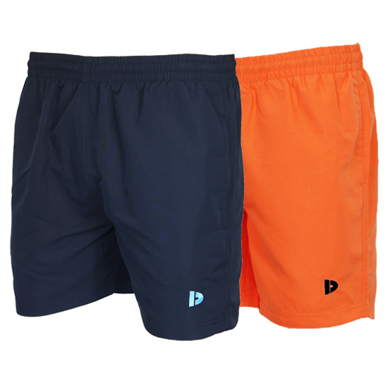 Donnay Donnay Heren - 2-Pack - Kort Sport/zwemshort Toon - Navy & Apricot