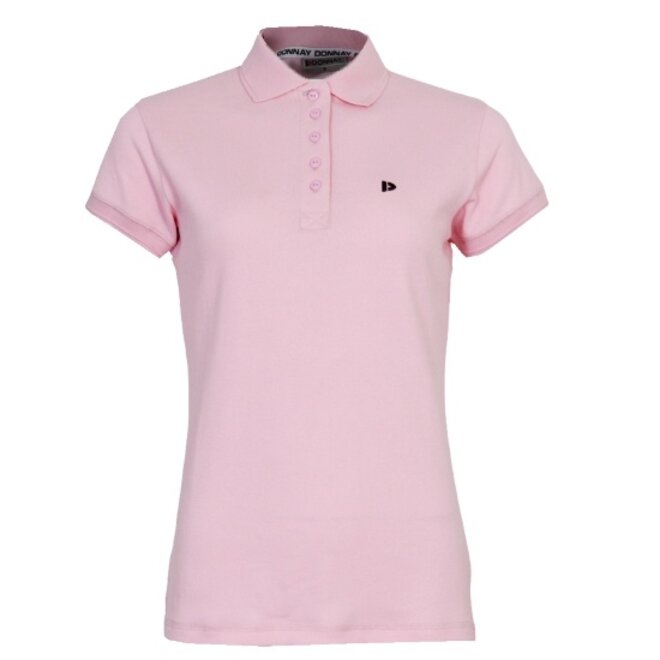 Donnay Dames - 2-Pack - Polo Shirt Lisa - Shadow Pink & Lemon Green