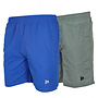 Donnay Heren - 2-Pack - Korte sportbroek Ian - Cobalt & Jungle Green