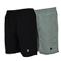 Donnay Heren - 2-Pack - Korte sportbroek Ian - Zwart & Jungle Green