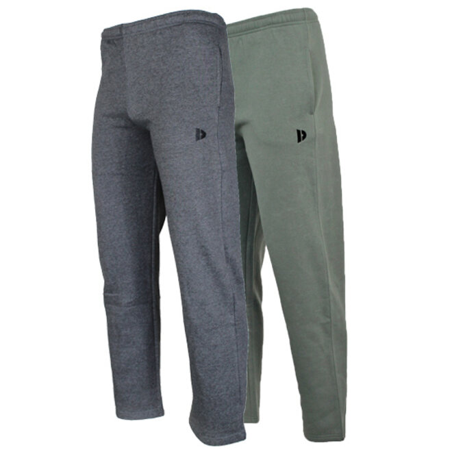 Donnay Heren - 2-Pack - Joggingbroek Wess - Donkergrijs & Jungle Green