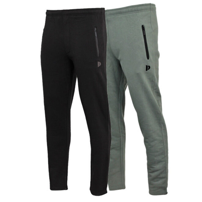 Donnay Heren - 2-Pack - Joggingbroek rechte pijp Sky - Zwart & Jungle Green