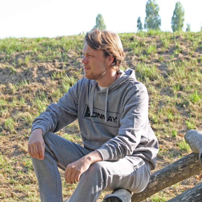 Donnay Heren - 2-Pack - Joggingbroek rechte pijp Sky - Zilvergrijs & Jungle Green
