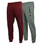 Donnay Heren - 2-Pack - Joggingbroek Jack - Burgundy & Jungle Green