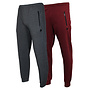 Donnay Heren - 2-Pack - Joggingbroek Jack - Donkergrijs & Burgundy