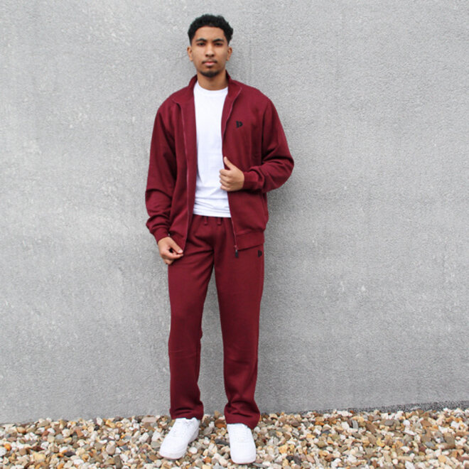 Donnay Heren - Joggingbroek rechte pijp Wess - Burgundy