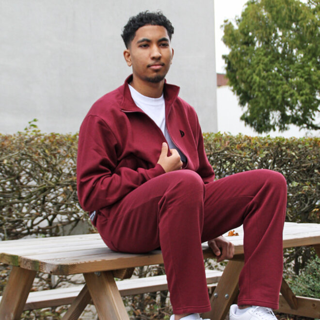 Donnay Heren - 2-Pack - Joggingbroek Wess - Burgundy & Jungle Green