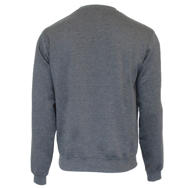 Donnay Heren - 2-Pack - Fleece Crew Sweater Dean - Donkergrijs & Sand