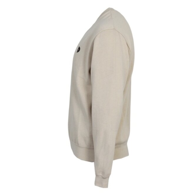 Donnay Heren - 2-Pack - Fleece Crew Sweater Dean - Donkergrijs & Sand
