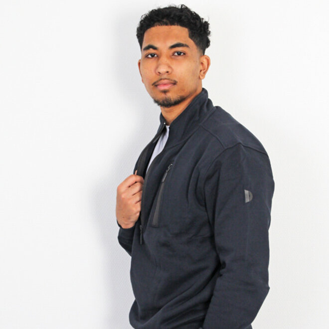 Donnay Heren - Sweater met 1/4 rits Thijs - Navy