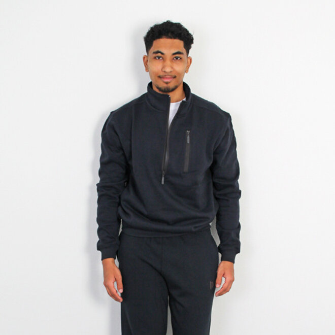 Donnay Heren - Sweater met 1/4 rits Thijs - Navy