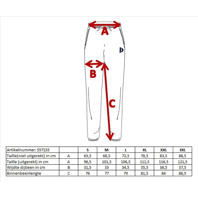 Donnay Heren - Joggingsuit Pike - Burgundy