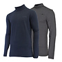 Campri Heren - 2-Pack - Skipully - shirt met col - Donkergrijs & Navy