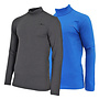 Campri Heren - 2-Pack - Skipully - shirt met col - Donkergrijs & Cobaltblauw