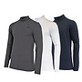 Campri Heren - 3-Pack - Skipully - shirt met col - Donkergrijs/Wit/Navy