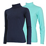 Campri Dames - 2-Pack - Skipully - shirt met col - Navy & Aruba Blue