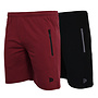 Donnay Heren - 2-Pack - Korte joggingbroek Nick - Burgundy & Zwart