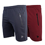 Donnay Heren - 2-Pack - Korte joggingbroek Nick - Navy & Burgundy