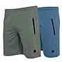 Donnay Heren - 2-Pack - Korte joggingbroek Nick - Jungle Green & Denim Blue