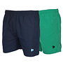 Donnay Heren - 2-Pack - Kort Sport/zwemshort Toon - Navy & Grass Green