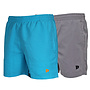 Donnay Heren - 2-Pack - Kort Sport/zwemshort Toon - Sea Blue & Steel Grey